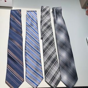 4 Tie Bundle, Four Men’s Ties,